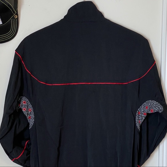 EUC NIKE AIR JORDAN retro style full zip windbreaker light jacket, size S - Picture 14 of 16